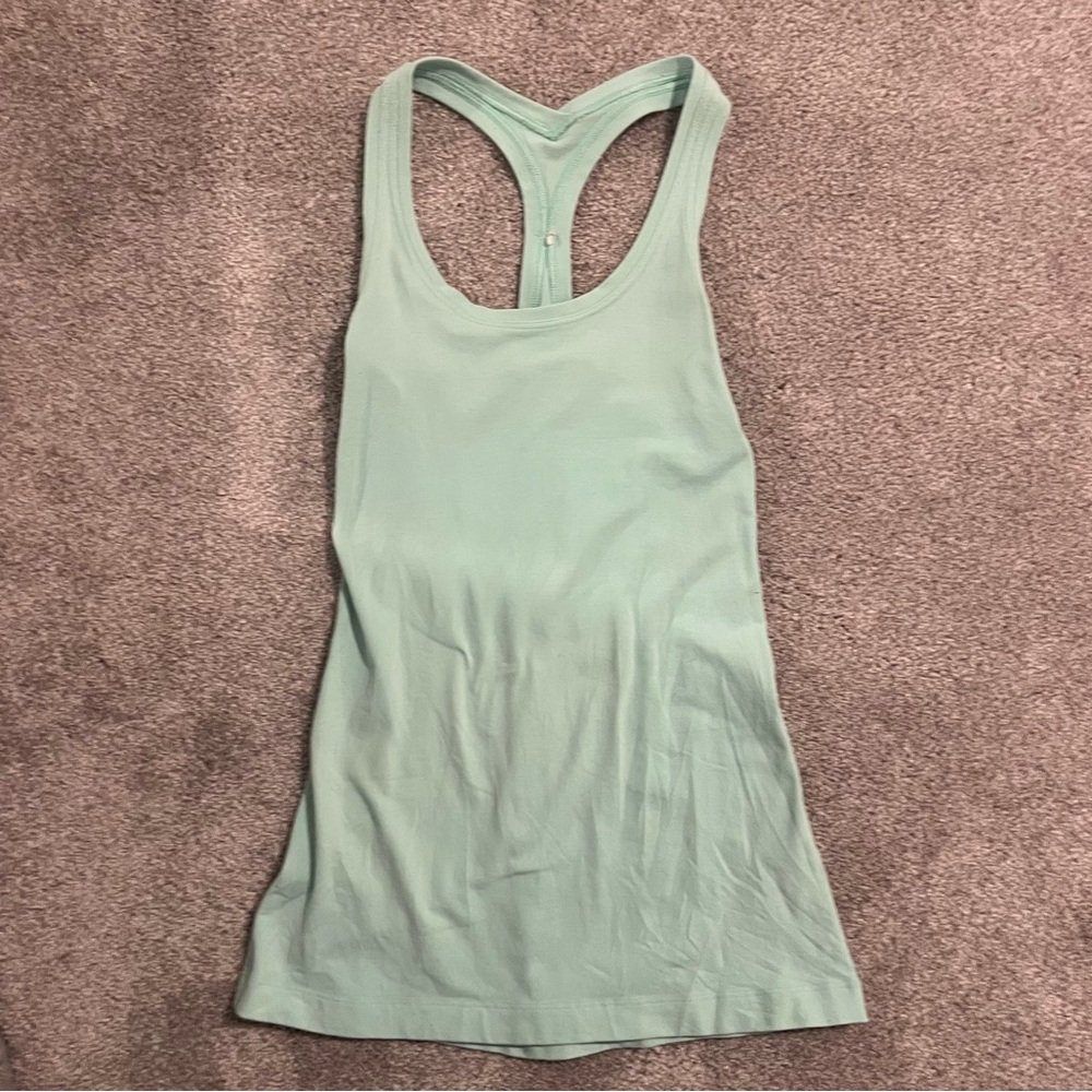 lululemon light teal tank top size 4!